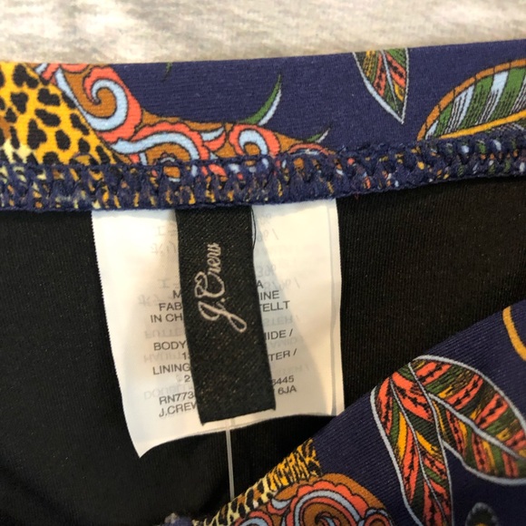 NWT J.Crew Sz 4 Underwire Swimsuit Leopard Jungle - Picture 7 of 8